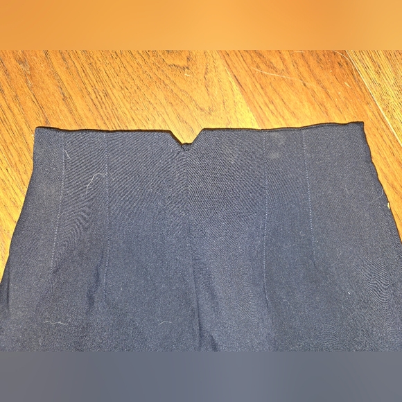 Navy tapered cigarette style pants - Picture 4 of 5